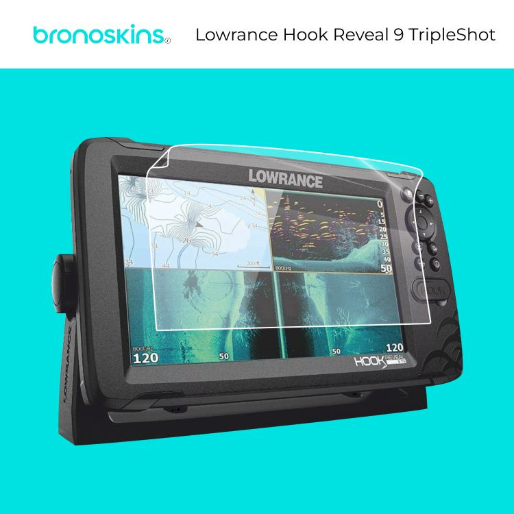 Защитная пленка на экран навигатора Lowrance Hook Reveal 9 TripleShot (Матовая)  #1