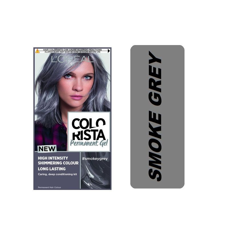 Стойкая краска для волос L'Oreal Paris Colorista Permanent Gel, Smoke Grey #1
