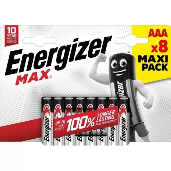 Элемент питания Energizer Max LR03 AAA 8 #1