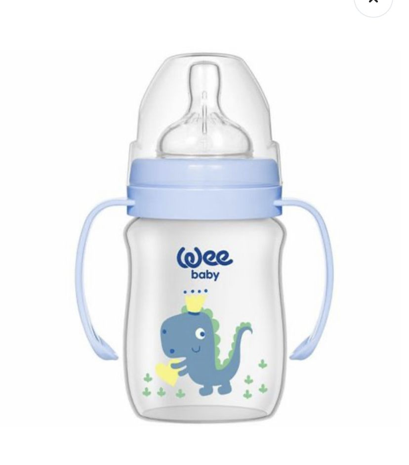 Бутылочка для кормления Wee Baby Classic Plus с ручками 0-6 месяцев полипропилен 150 мл  #1