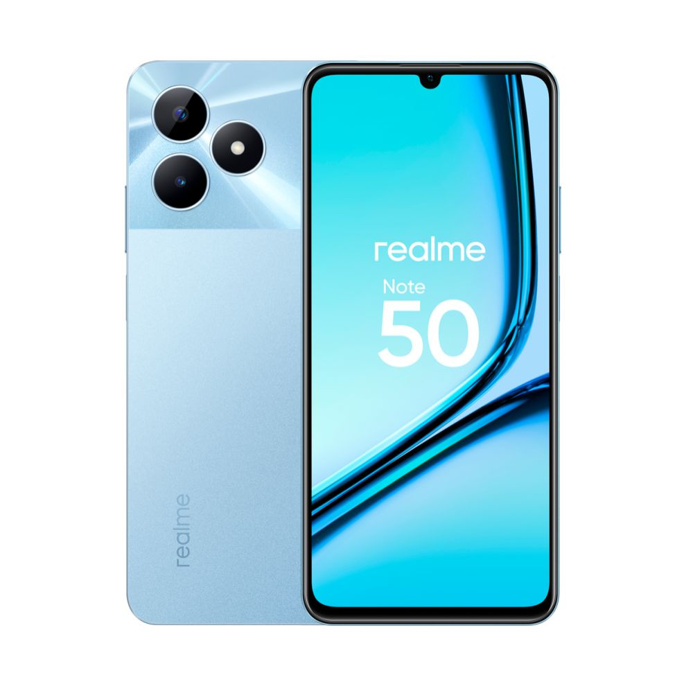 realme Смартфон Note 50 Ростест (EAC) 3/64 ГБ, голубой #1