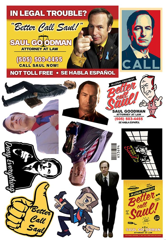 Наклейки Лучше звоните Солу Better Call Saul / No.1 #1