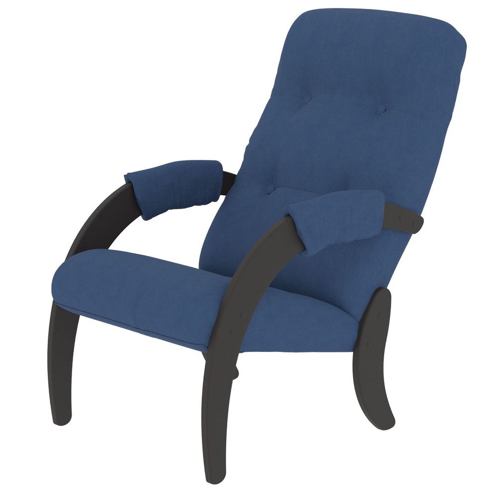Кресло для отдыха Мебелик Модель 61 ткань опхелия 7, каркас венге  #1