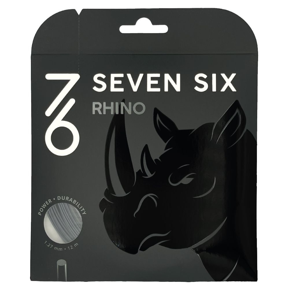 Струна для тенниса 7/6 12m Rhino Prepacked, Black, 1.27 #1