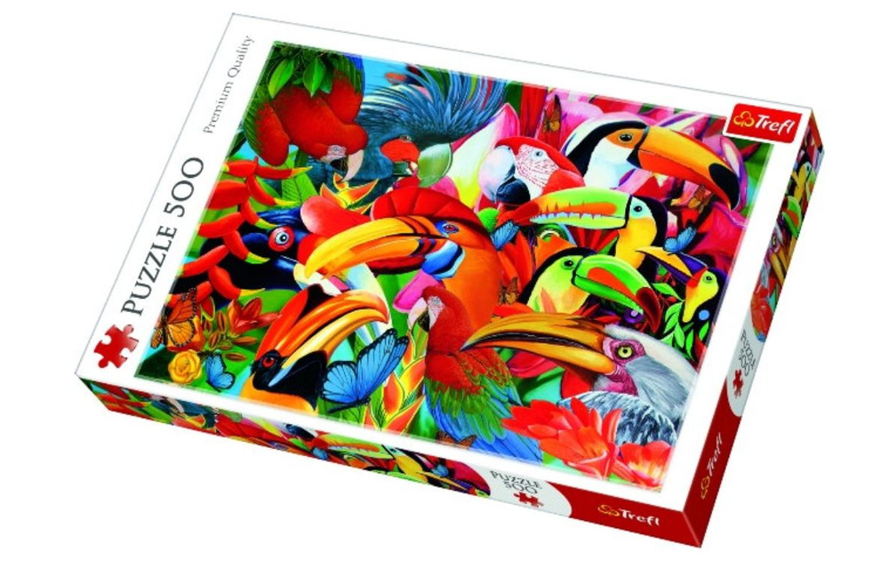 Пазл "Цветные птицы" 500 элементовентов #1