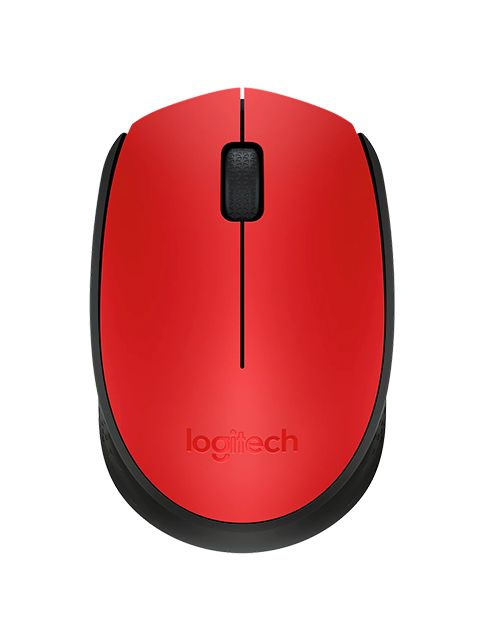 Logitech Мышь компьютерная  Mouse wireless m170red #1