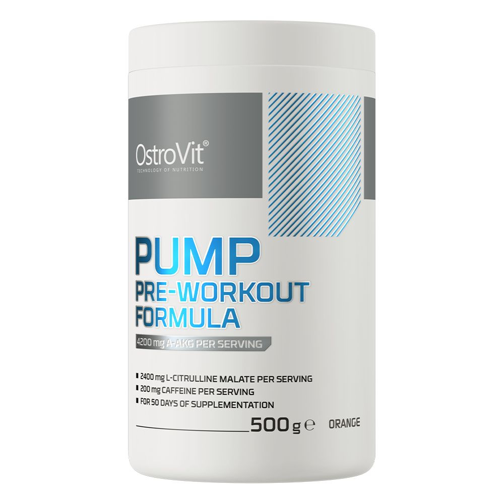 Предтренировочный комплекс с кофеином и таурином Ostrovit PUMP Pre-workout Formula 500 гр. со вкусом #1