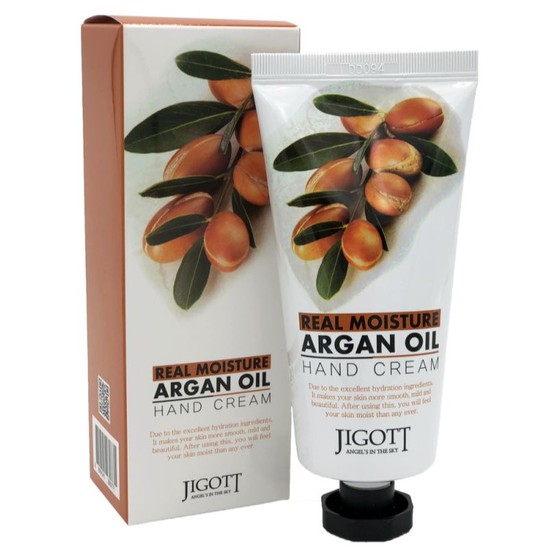 Jigott Real Moisture Argan Oil Hand Cream Увлажняющий крем для рук с аргановым маслом 100 мл  #1