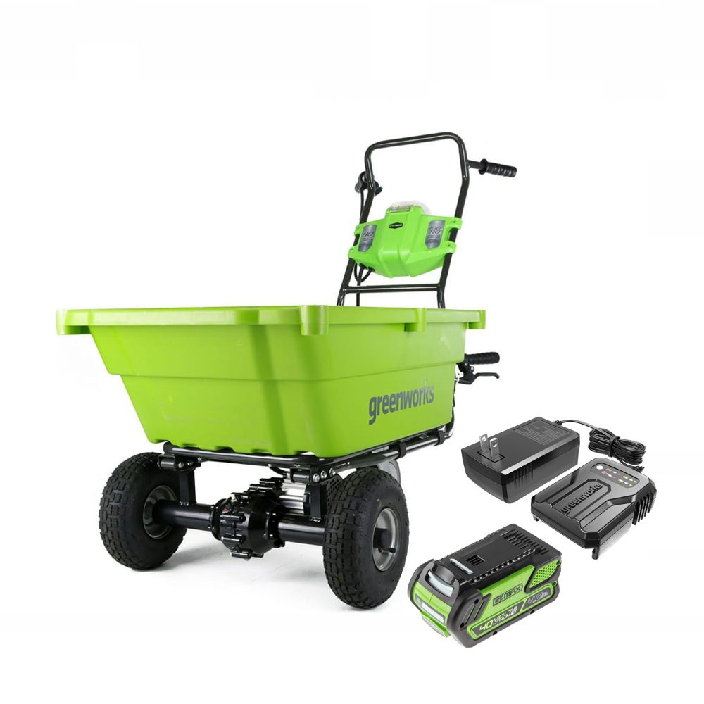 Аккумуляторная садовая тележка Greenworks G40GCK4 7400007UB #1