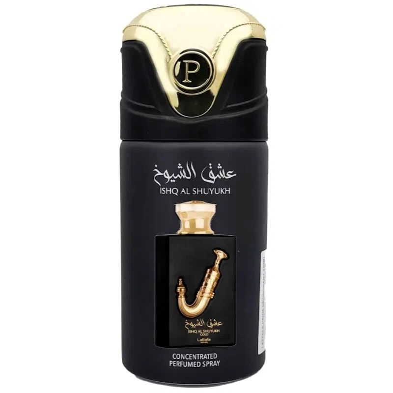 Парфюмированный спрей для тела (дезодорант) Ishq Al Shuyukh Gold / Ишк Шуюх Золото, Lattafa Perfumes #1