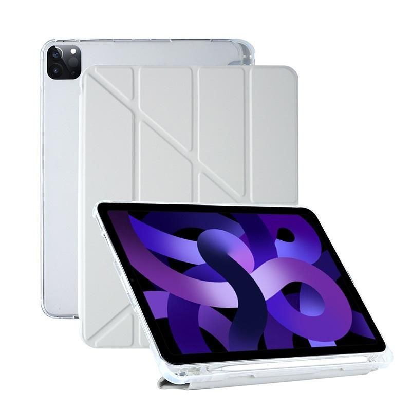 Чехол для iPad 7, 8, 9, 10.2 / iPad 10.5 Y-Cложение ModMac Clear Case Light Gray #1