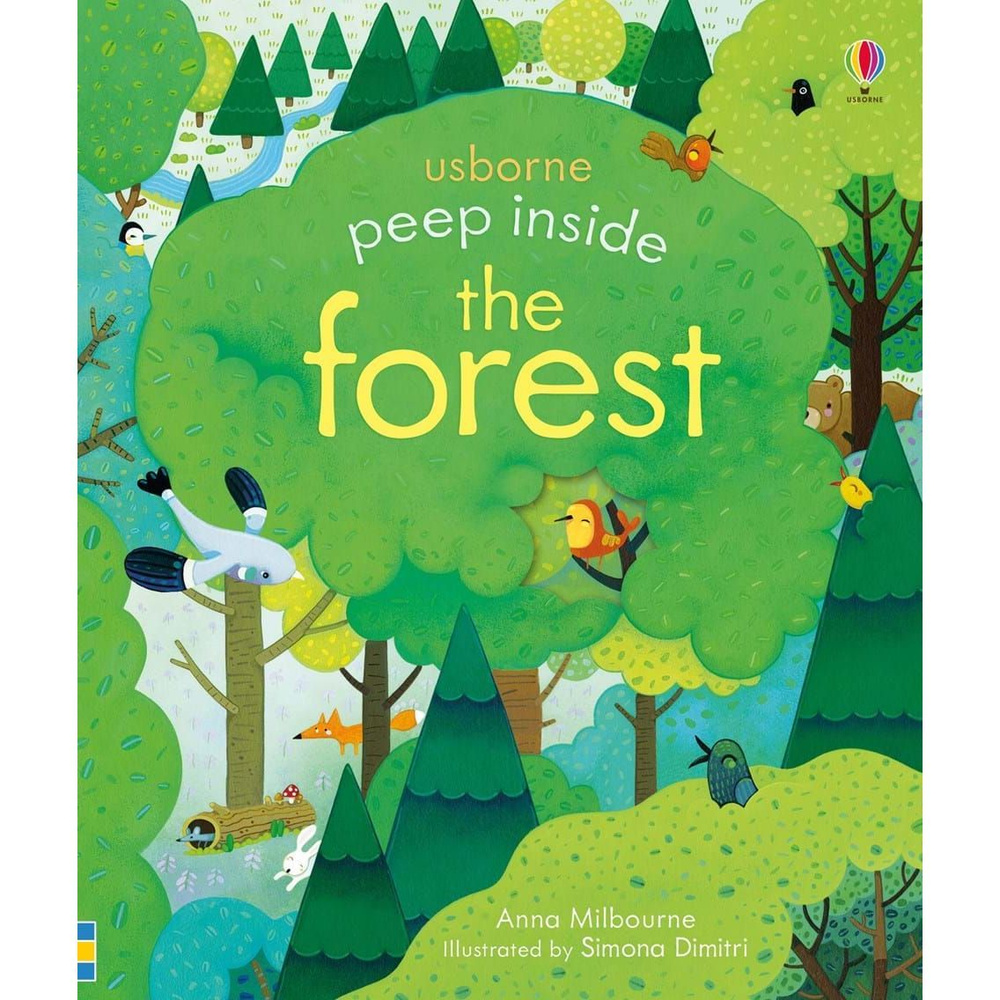 Usborne Peep Inside a Forest Board Book "загляни в лес" детская книга с картинками на английском  #1