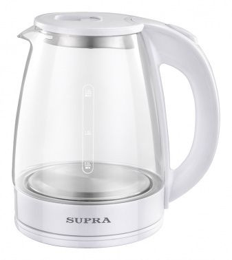 Чайник электрический Supra KES-1891 1.8л. 1500Вт белый корпус: стекло  #1