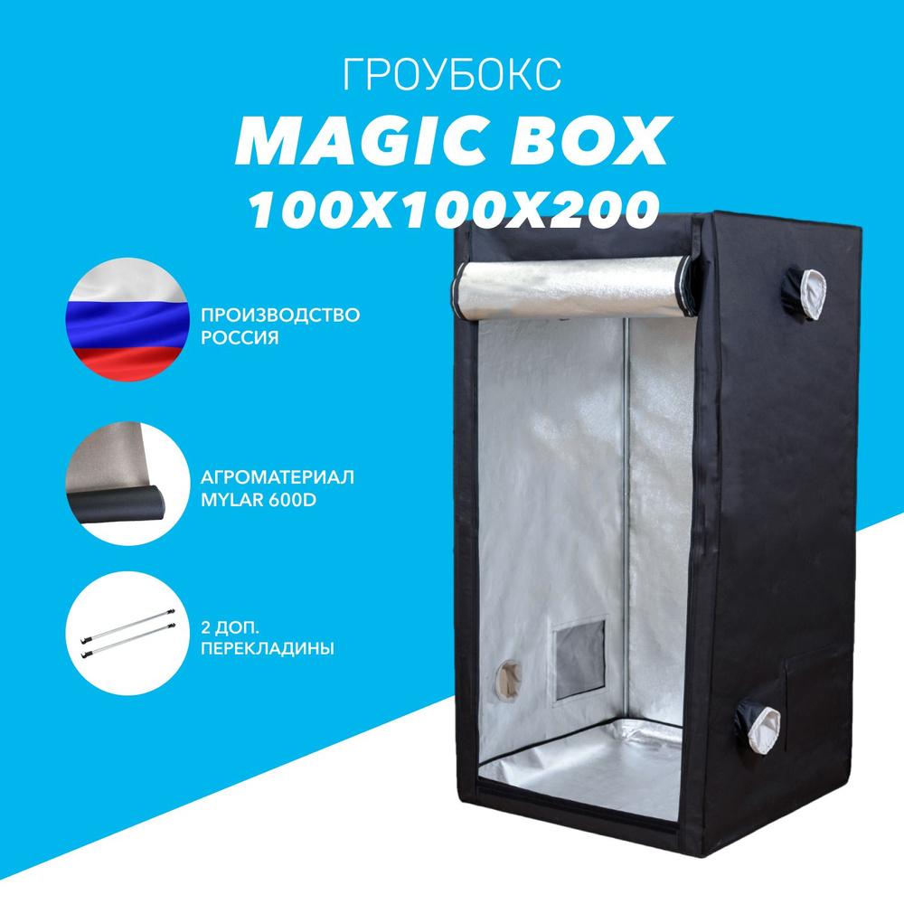 Гроубокс (growbox) Magic Box 100 (100х100х200см) для растений #1