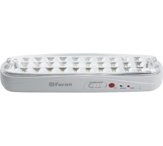 Аварийный светильник FERON 30 LED AC/DC, белый, EM111 41533 #1