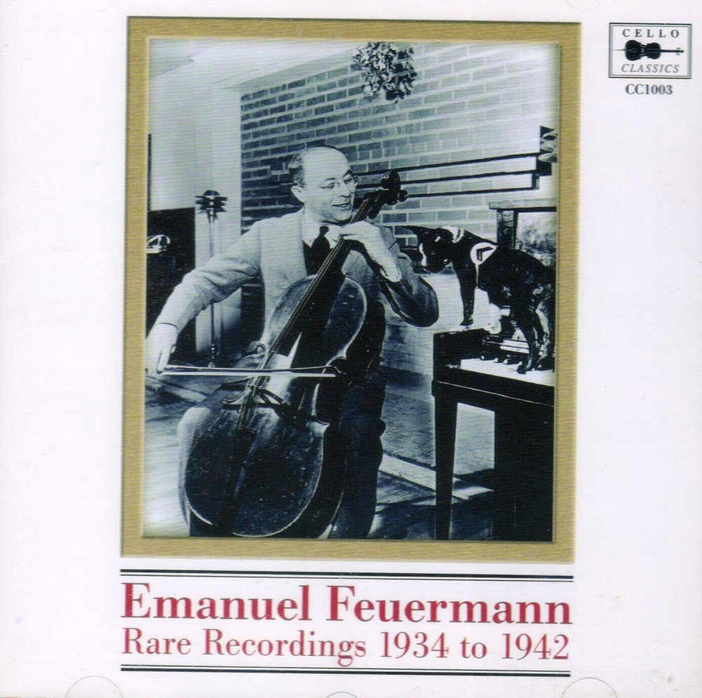 Emanuel Feuermann-V/C-Rare 1934 to 1942*Chopin Dvorak Handel Valentin < Cello Classics CD UK (Компакт-диск #1