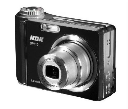 BBK Компактный фотоаппарат BBK DP810, серебристый #1