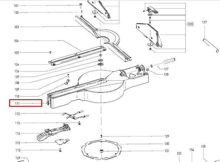 Основание (База) 494968 к FESTOOL KS 120 EB #1