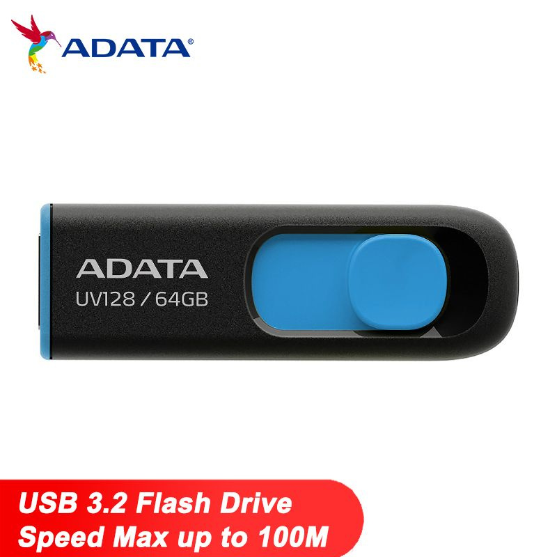 ADATA USB-флеш-накопитель AUV128-64G 64 ГБ, темно-синий #1