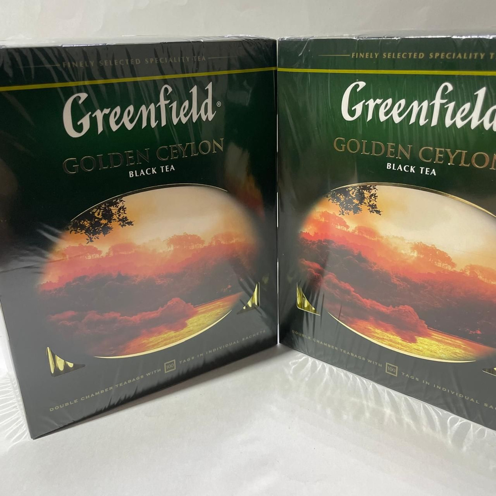 Чай в пакетиках черный Greenfield Golden Ceylon, 200 шт #1