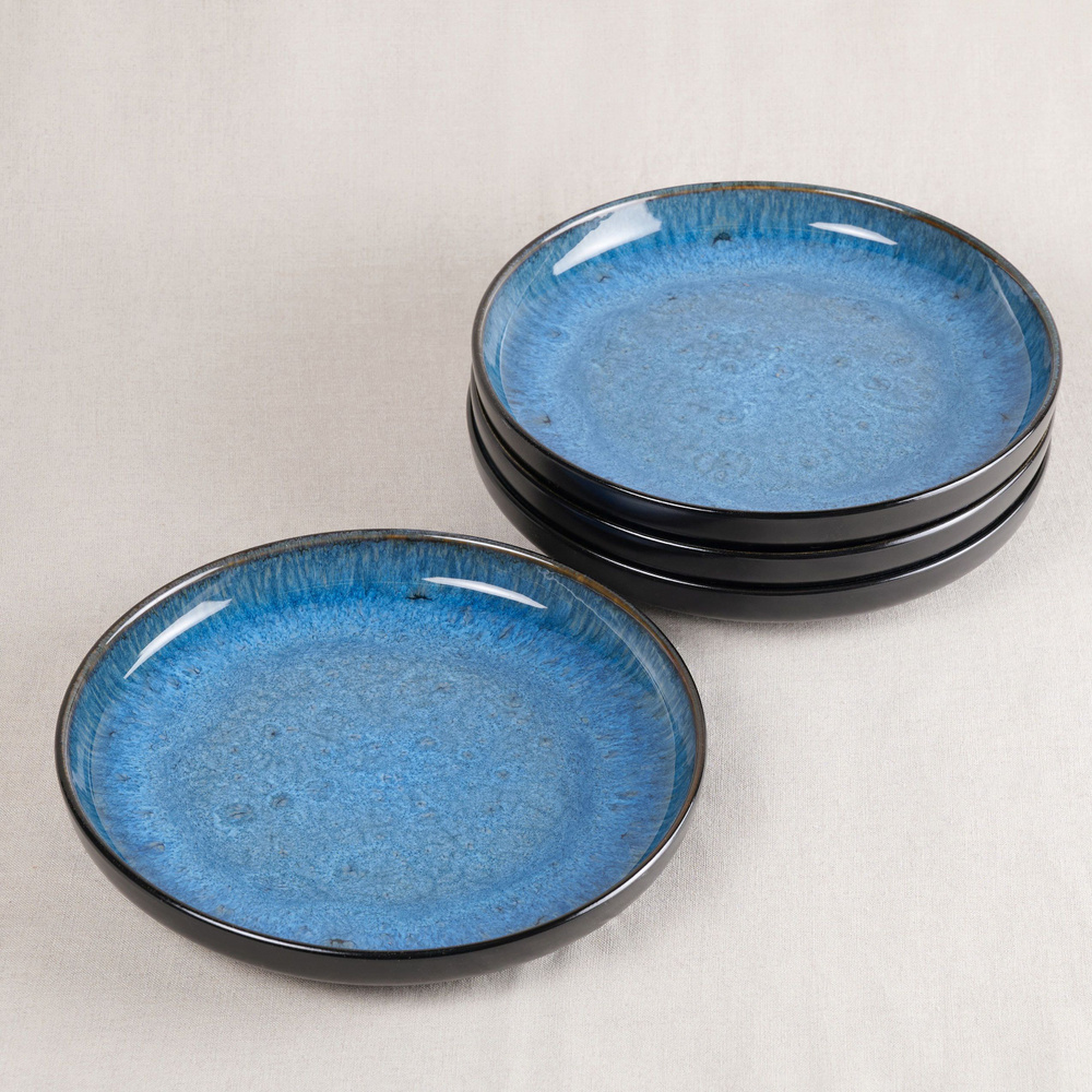 MIXOM Набор тарелок, 4 шт, Керамика, диаметр 19.5 см #1