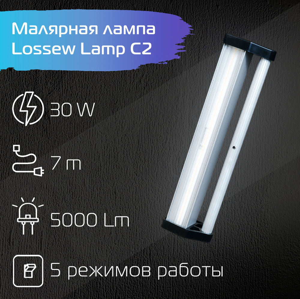 Лампа маляра Lossew P2_От аккумулятора_9, От сети 220В - купить по выгодной  цене в интернет-магазине OZON (1411266383)