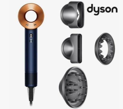 Dyson Фен для волос Фен, розовый (малайзия). 1600 Вт, скоростей 4, кол-во насадок 5, синий  #1