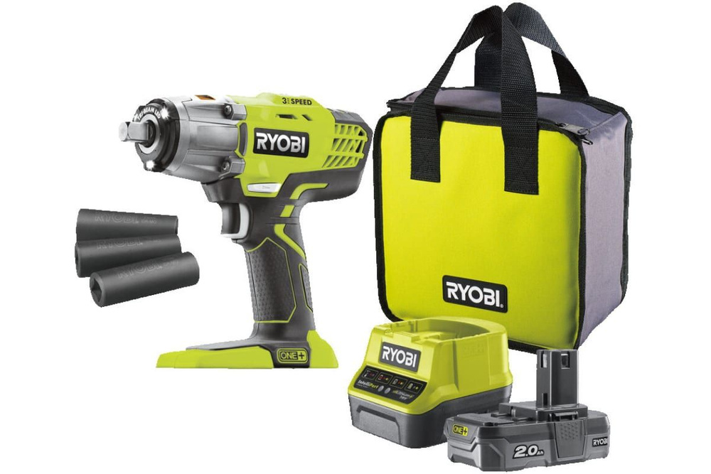 Ryobi ONE+ Гайковерт аккумуляторный R18IW3-120S (с аккумулятором и зарядным устройством в комплекте) #1