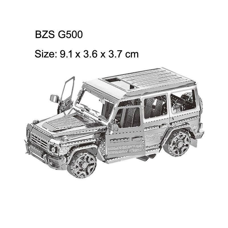 3D пазл металлический Mersedes-Benz G500 9х4х3 см #1