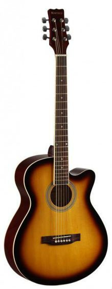 MARTINEZ Акустическая гитара W-91 C_СанБерст 6-струнная, корпус Липа 38"  #1
