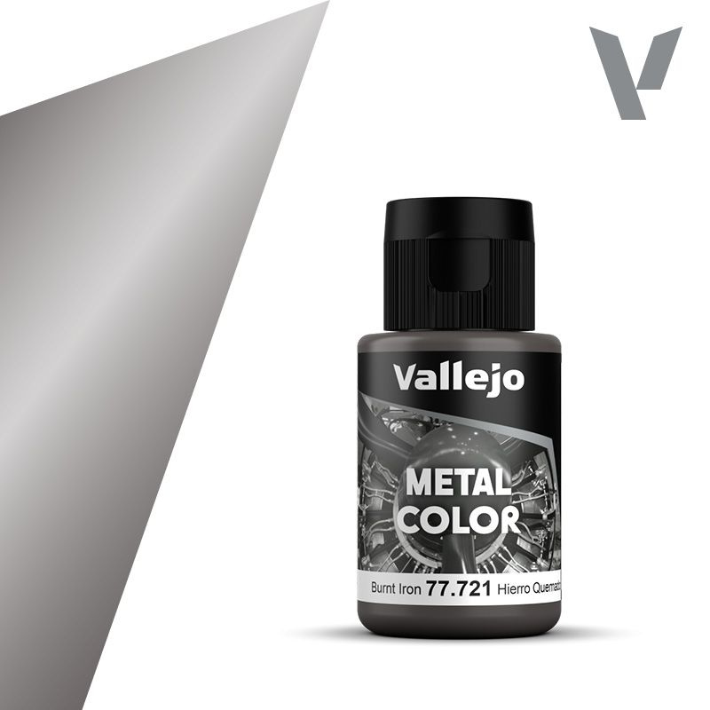 Краска Vallejo серии Metal Color - Burnt Iron, металлик (32 мл) #1