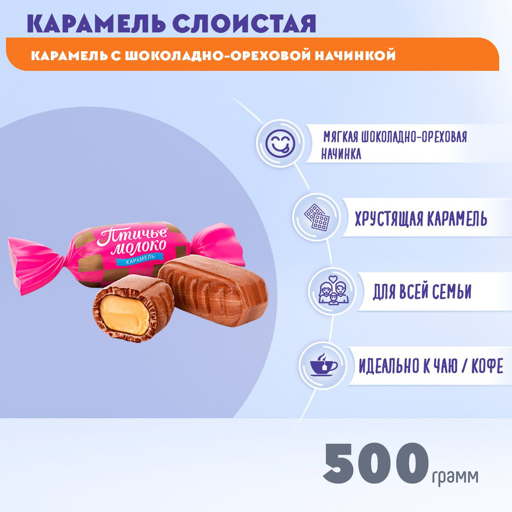 Карамель Птичье молоко 500 грамм Рот Фронт #1