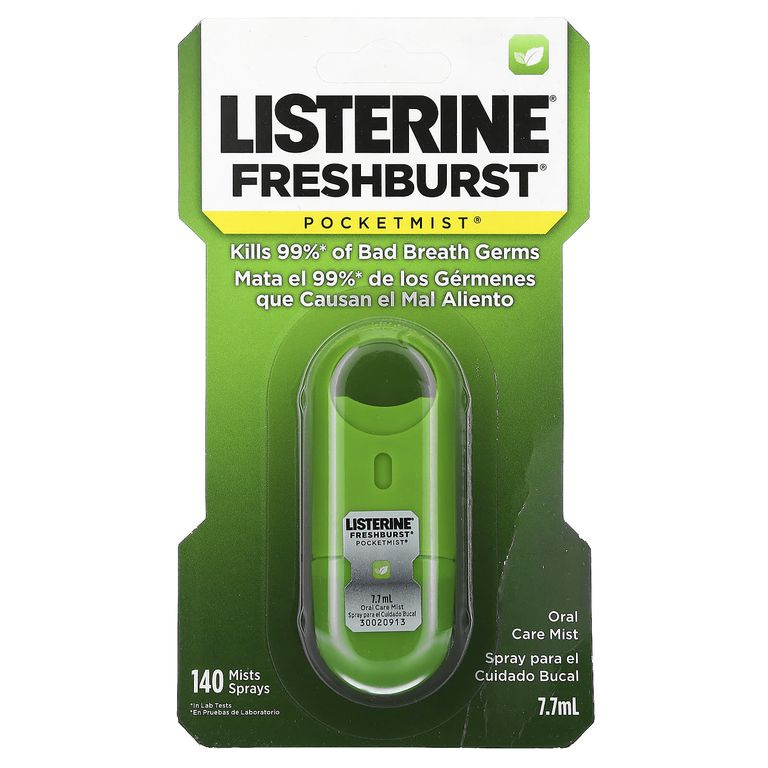 Listerine, Freshburst, свежесть дыхания, карманный спрей для полости рта,140 нажатий, 7,7 мл  #1