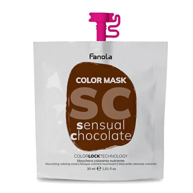 FANOLA Color Mask SENSUAL CHOCOLATE Оттеночная маска для волос шоколадная 30 мл  #1