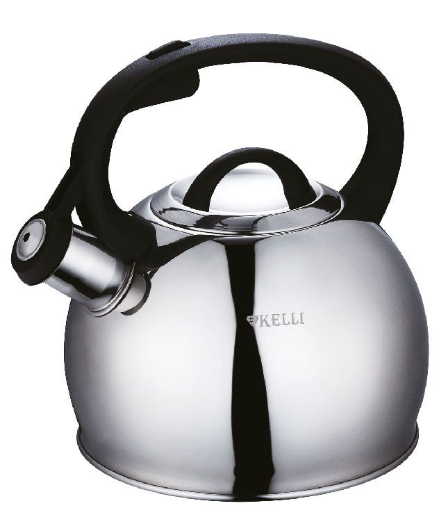 Металлический чайник Kelli, со свистком для плиты, 3 л #1