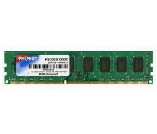 Patriot Memory Оперативная память DDR3 Patriot Signature PSD32G13332 2Гб 1333MHz 1x2 ГБ (PSD32G13332) #1