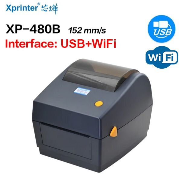 Xprinter XP-480B WiFi+USB Принтер этикеток. Озон, WB и т.д. #1