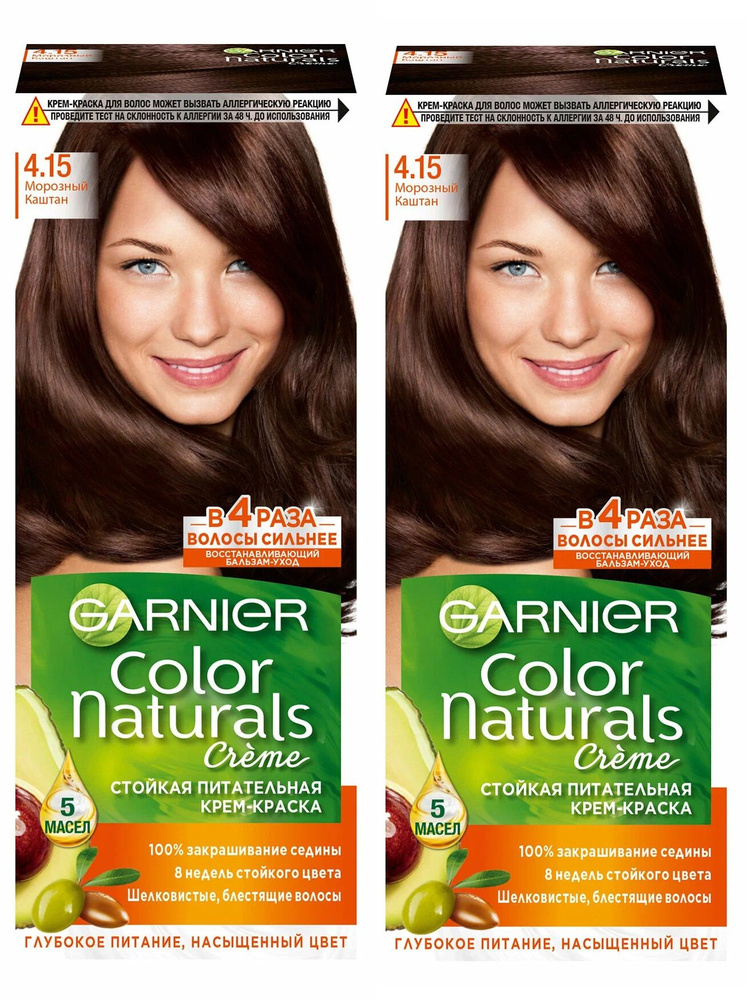 Крем-краска для волос Garnier Color Naturals 4.15 Морозный каштан #1