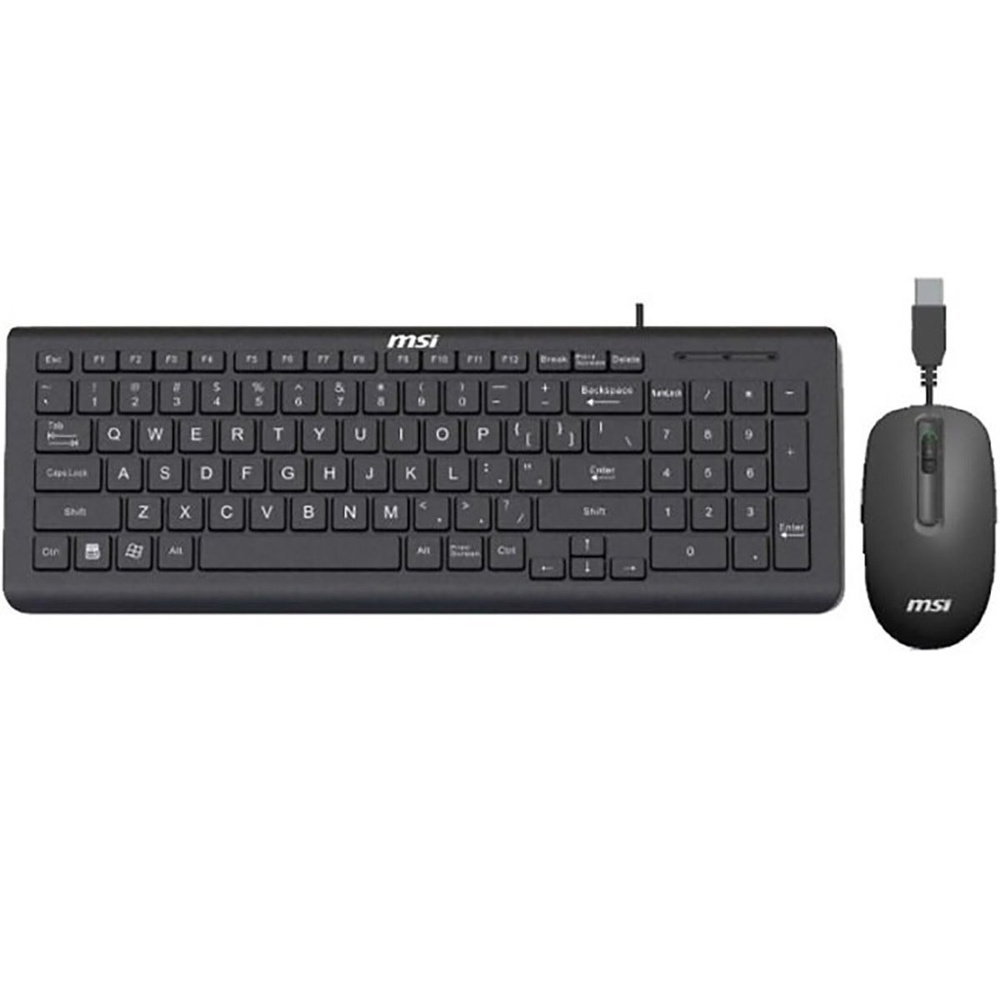 Комплект клавиатура и мышь MSI Wired Keyboard SK-9626, Wired Mouse SM-9023, USB, черный  #1