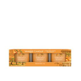 Yankee Candle Набор ароматических свечей "Свежий фермерский персик", 4 см х 5 см, 3 шт  #1