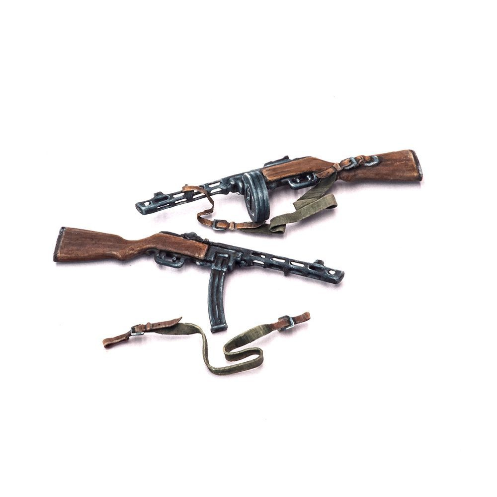 MiniWarPaint Пистолет-пулемет Шпагина (ППШ-41), 1/35, Сборная модель  #1