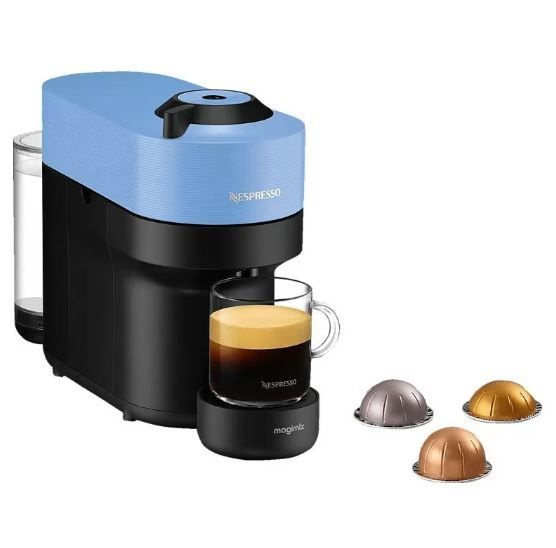 Капсульная кофемашина DeLonghi Nespresso Vertuo Pop ENV90.A, голубой #1