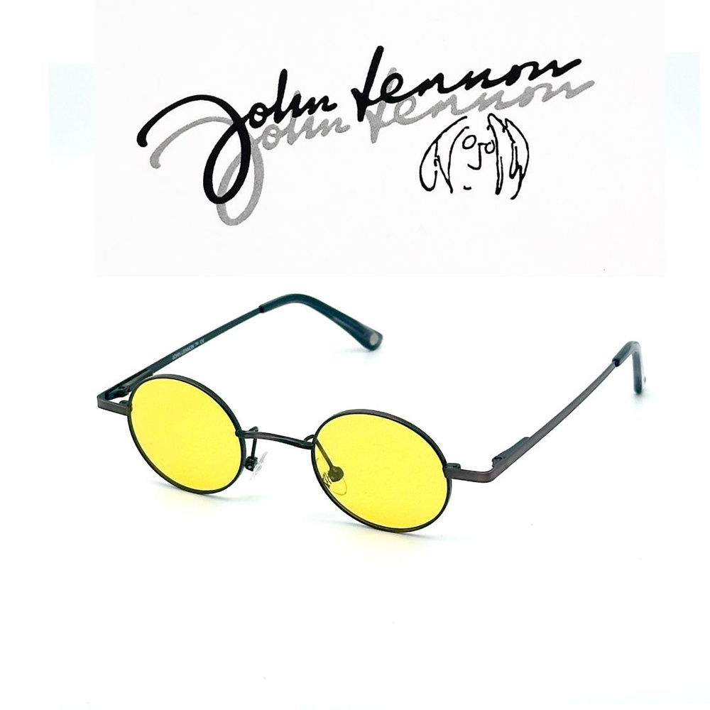 Очки John Lennon JLS 260 Antique Brown/Yellow солнцезащитные #1