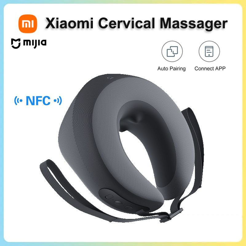 Умный массажер для шеи Xiaomi Mijia Cervical Massager MJNKAM01SKS / беспроводной, с подогревом  #1