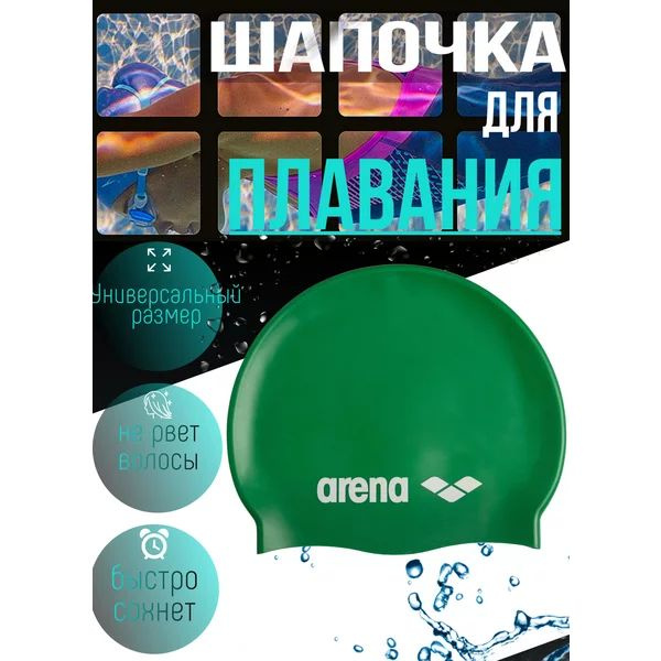 Шапочка для плавания Arena Classic Silicone (91662/104) #1