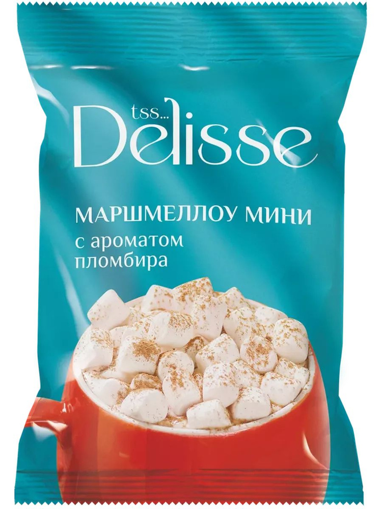 Маршмеллоу DELISSE Мини со вкусом пломбира, 70г #1