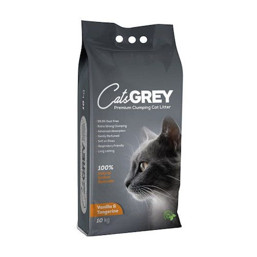 Cat's Grey Vanilla & Tangerine / Комкующийся наполнитель Кэтс Грей для кошачьего туалета с ароматом Ванили #1