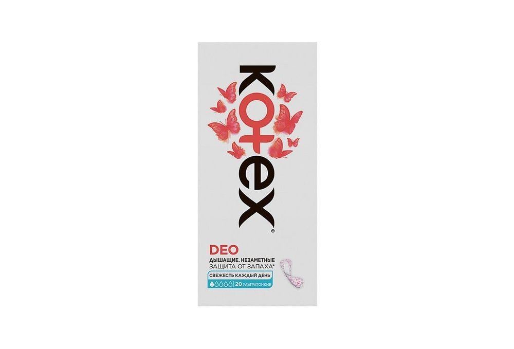 Ежедневные прокладки Kotex deo ultraslim, 20 мл #1