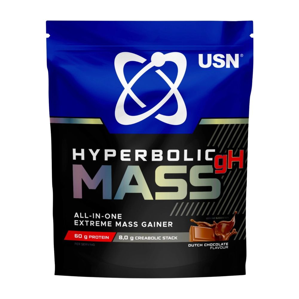 USN Hyperbolic Mass (1 kg) - Гейнер ЮСН со вкусом Шоколад / Для набора мышечной массы, для восстановления. #1