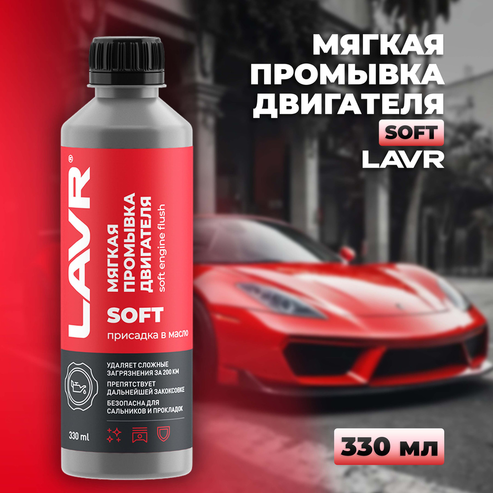 Мягкая промывка двигателя LAVR, 330 мл / Ln1005 #1